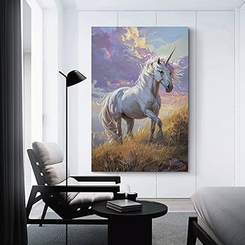 ユニコーン　絵画　壁掛け Amazon.co.jp: Plus Nao(プラスナオ) ウォールステッカー